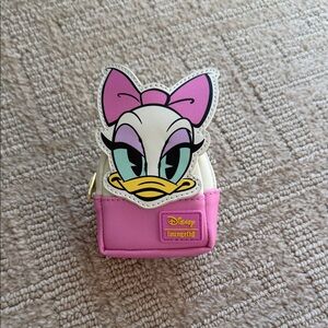 Loungefly Pink and White Daisy Duck Mini Backpack
